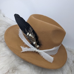 Rustic Hat Band Feathers.  Hat Band Accessory. Custom Feather for your hat.  Update your favorite western hat. Hat Accessory/Hat Jewelry