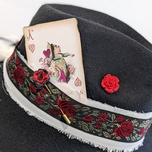 Red Rose Hat Pins and hat accessories! Add to your favorite Western Hat, Fedora, Floppy Hat, Wide Brim Hat ! Hat Accessory/Red Rose Pin