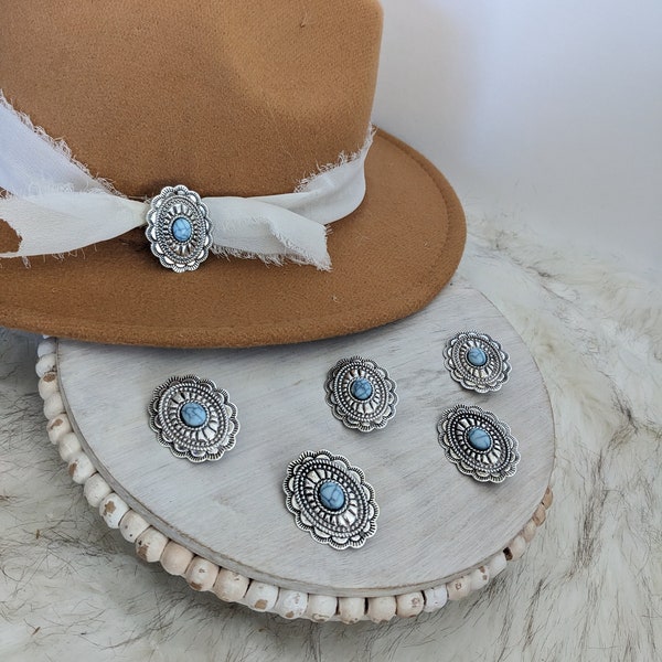 Concho Hat Pins /Concho Style Brooch Pin/  Hat Accessory/Western Brooch/Hat Pin/Hat Jewelry/Lapel Pin /Boutonniere Pin/ Concho Pin