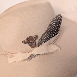 Rustic Brown Cow Hat Pins! Update your favorite western hat. Hat Accessory/Western Brooch/Hat Pick/Hat Jewelry/