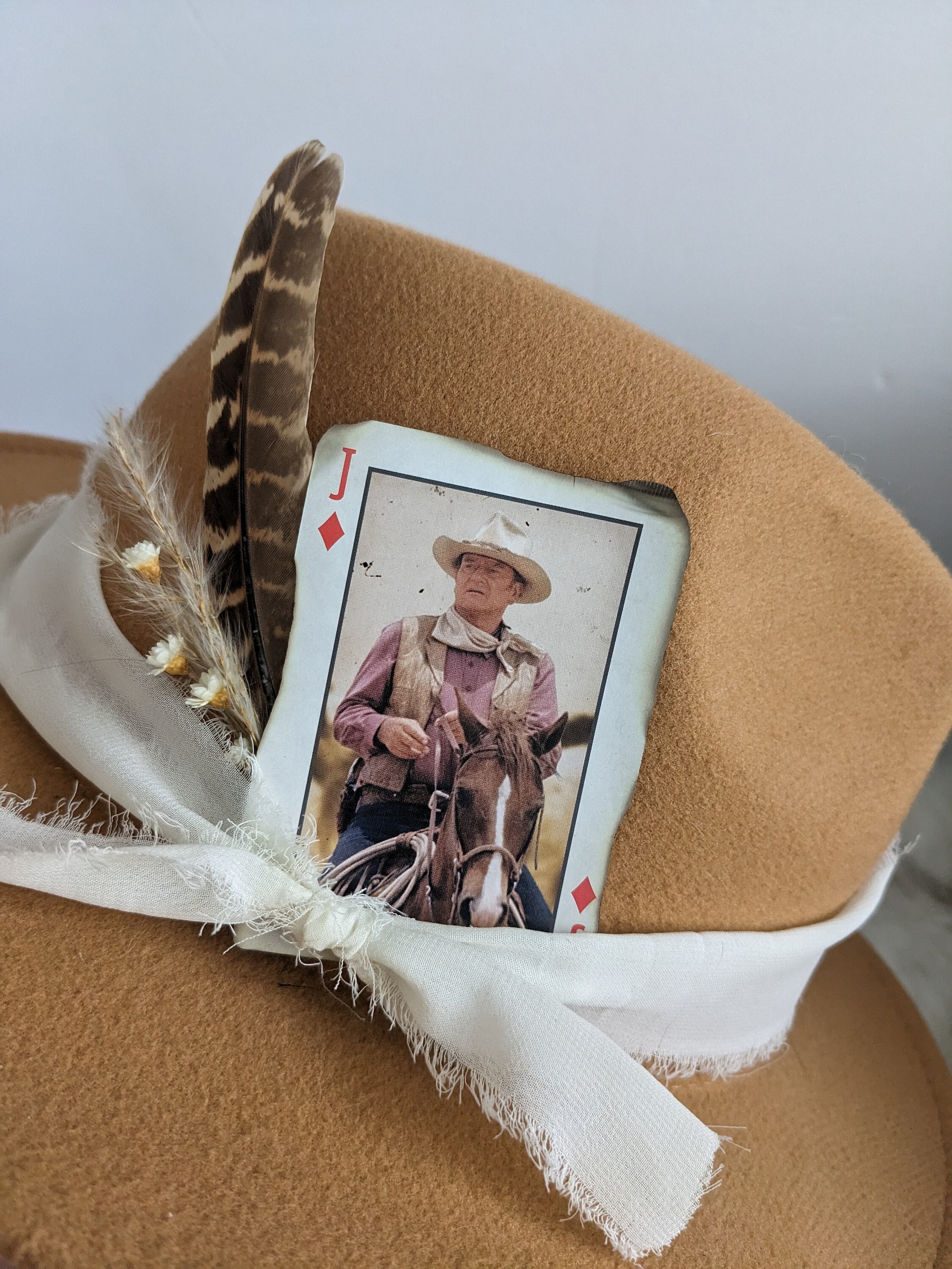 Chapeau Western 100% Laine Doré - Taille Unique Femme - Occasion