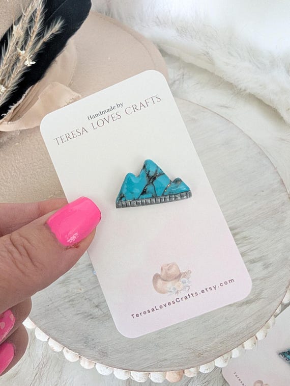 Mountain Lover Hat Pins! Update your favorite western hat. Pin anywhere! Hat Accessory/Western Brooch/Hat Pick/Hat Jewelry/Mountain Hat Pin