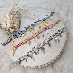 Cowgirl Keepsake Charm bracelets, bandana charm bracelets with vintage vibes!