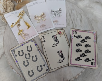 Little Cowgirls Hat Accessories!  Custom Kids hat feathers and cards!