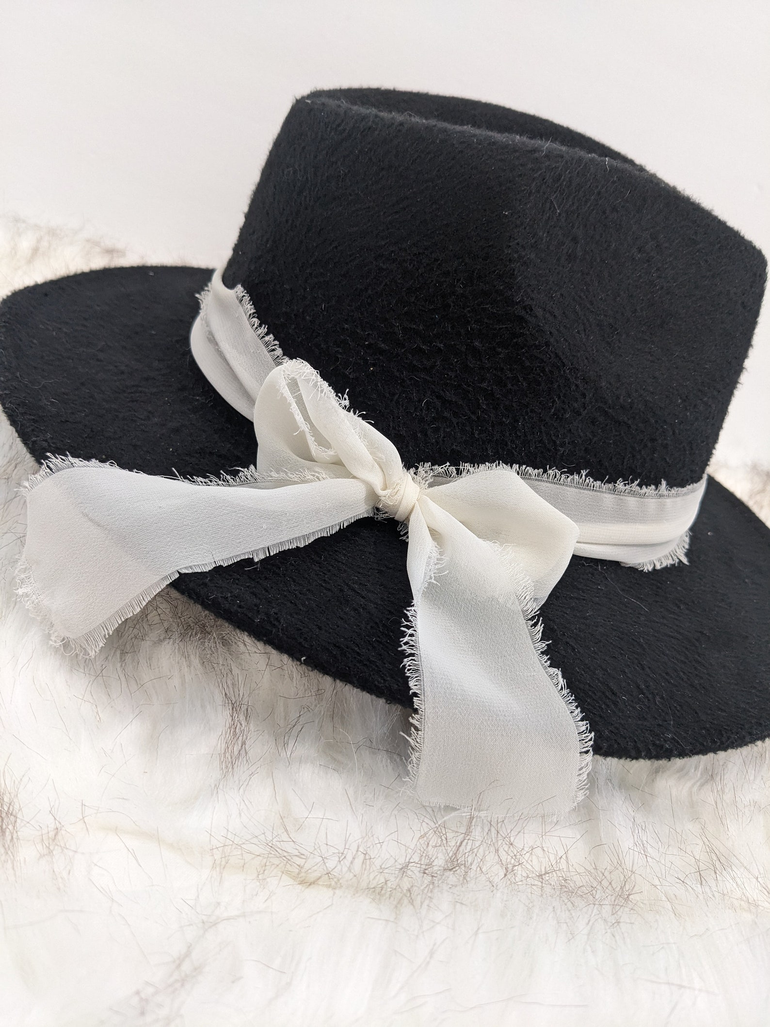 Stiff Ribbon Hat Chiffon Hat Band Ribbons/ Customize Your Favorite Hat With a Chiffon ...