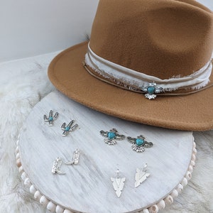 DIY Charm hat band! Hat bar hat band. Hat accessory! Add to your favorite Western Hat, Fedora, Floppy Hat, Wide Brim Hat