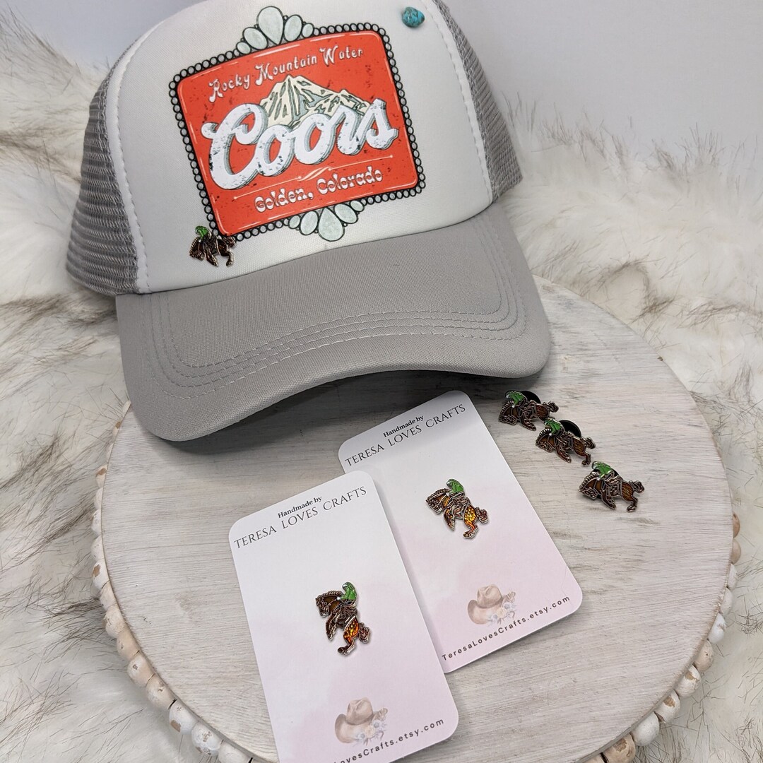 Bronco Rider Hat Pins. Cowboy Tack Pin. Update Your Favorite Western ...