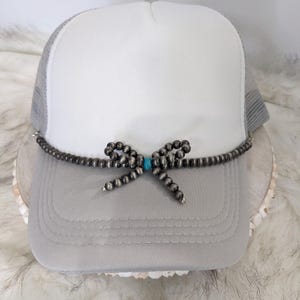 Cowgirl Trucker Hat Navajo Pearl Bow Chain / Hat Charm/Bow Hat Chains/Trucker Hat Accessory!