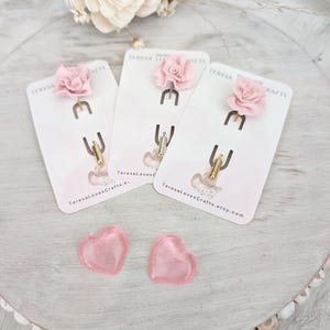 Pink Rose Hat Pins. Cowgirl Hat Pins!  Update your favorite western hat. Hat Accessory/Western Brooch