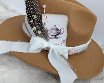 TCOMVEZ Hutband Stickerei Blumen - 58x5cm Für Cowboyhüte