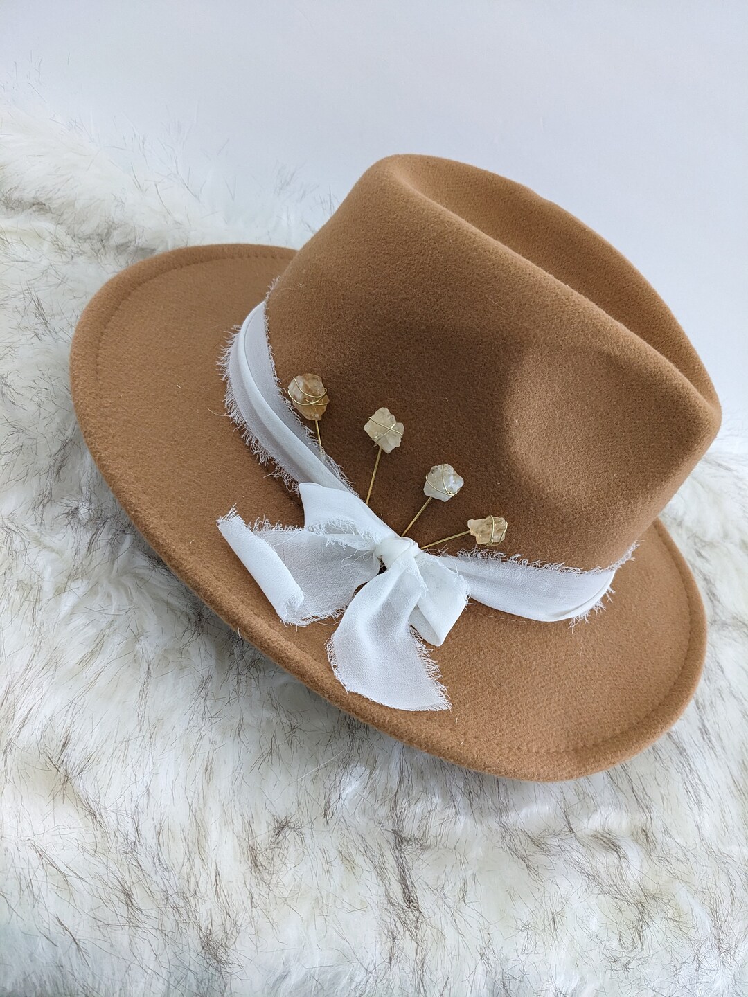 Citrine Quartz Hat Pins Add to Your Favorite Western Hat, Beanie, Fedora, Lapel, or Scarf Hat