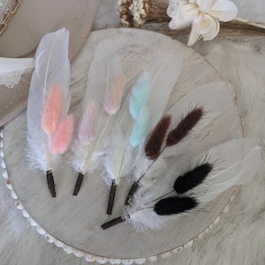 Custom Hat Feathers with a pop of color! Hat Band Accessory. Custom Feather for your hat.  Update your favorite western hat. Hat Accessory