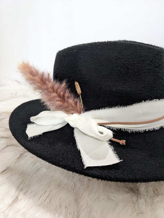 Custom Quartz Hat Band. Chiffon Ribbon, Suede Cord, Boho  display picture 1