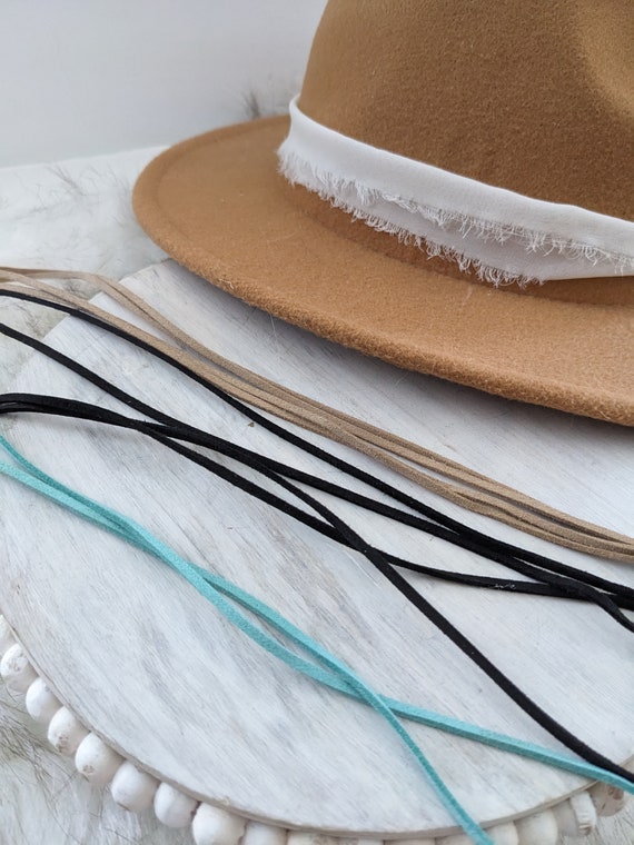 Boho Decorative Charm Station Band Accent Cowboy Summer Fedora Hat 3Pcs Cowboy Western Hat Band Hat Bands for Cowboy Cowgirl  main image 4