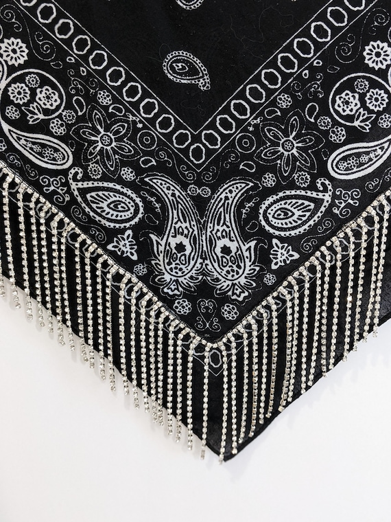 Rhinestone fringe bandana!!! Western Bling, Cowgirl, Lets go girls, Girls night out, Country Girl, Concert
