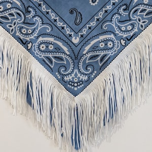 Fringe bandana accessory, multiple colors,  the perfect Western bandana for girls trip, Nashville, Girls night out, or Country Concert