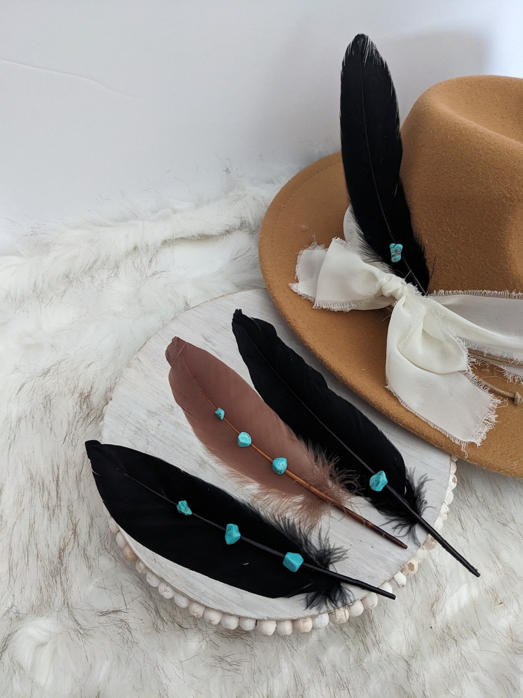 Cowboy hat feather holder hotsell