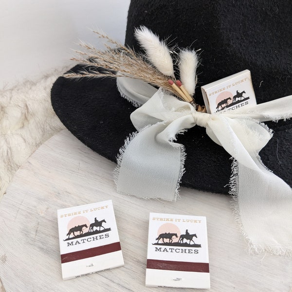 Hat Band Matchbook.  Hat Band Accessory. Cowboy Matchbook for hat.  Update your favorite western hat. Hat Accessory/ Hat Pick/Hat Jewelry