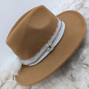 Pressed Flower Concho and Suede cord adjustable hat band! Hat accessory! Add to your favorite Western Hat, Fedora, Floppy Hat, Wide Brim Hat
