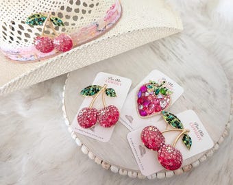 Rhinestone Summer Hat Pins! Update your favorite western hat. Pin to purse or scarf! Brooch