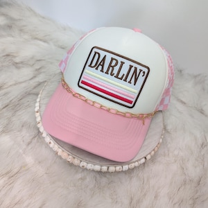 Darlin Trucker hat/ Western Sass/ Summer Trucker Hat / Country Concert Hat/ Girls Trip Hat/ Western Trucker Hat