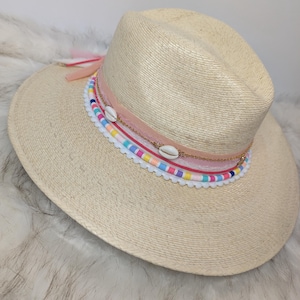 Summer Cowgirl Rancher Hat / Vacation Vibes Beach Hat / Cowgirl Hat/ Custom Cowgirl Hat