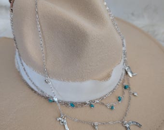 Faixa de Chapéu Faça Você Mesmo! Personalize seu chapéu favorito com uma Faixa de Corrente / O Acessório Perfeito para Chapéus!