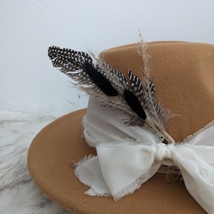 Custom Rustic Hat Band Feathers.  Hat Band Accessory. Custom Feather for your hat.  Update your favorite western hat. Hat Accessory
