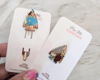 Cowboy hat pins/ Western arrowhead hat pins
