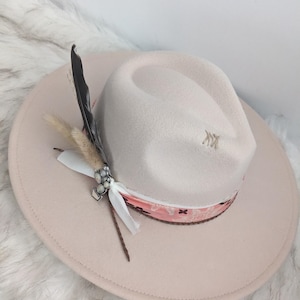 Chapeau Cowgirl Paille Beige – Style Western Festival – Taille Unique