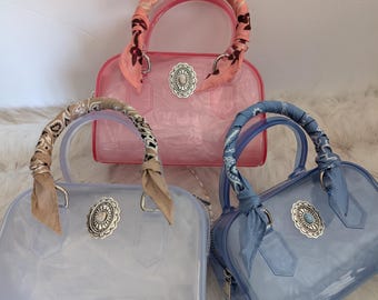 Western concert crossbody purse / Clear stadium bag/ Clear concert bag/Cowgirl Crossbody
