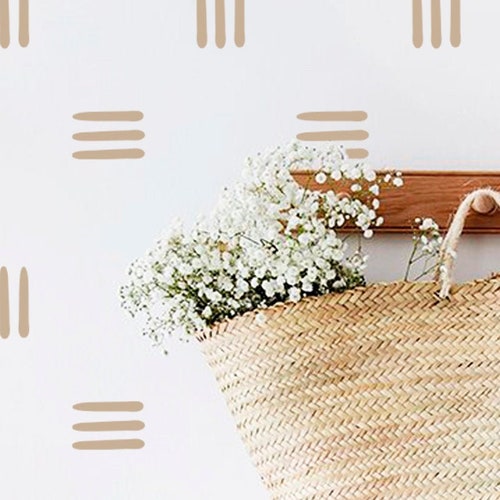 Stripes Decal Strip Wall Decal Hand Drawn Stripes Decal Etsy