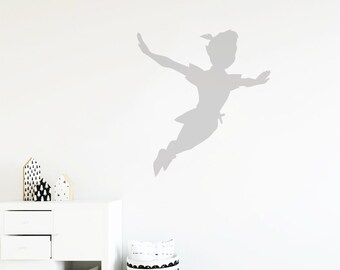 Peter Pan Wall Decal, Peter Pan Shadow Wall Decal, Peter Pan Quote Wall Sticker, Disney Decal, Stars Decal  rta1884