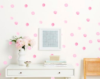 Watercolor Polka Dots - Polka Dot Wall Decals - Irregular Dot , Nursery Decals, Confetti Decals, Modern Wall Decals, Vinyl Wall Decals ga0