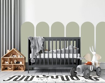 Autocollant mural Boho Arch, Sticker mural Arch - Pépinière Scandi, Décor Boho h210