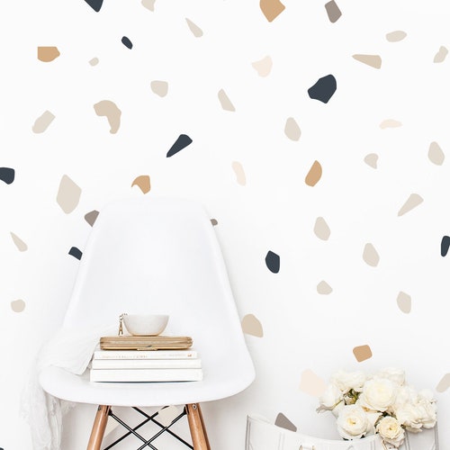 Terrazzo Wall Decals terrazzo Sticker Multi Colored Terrazzo Etsy