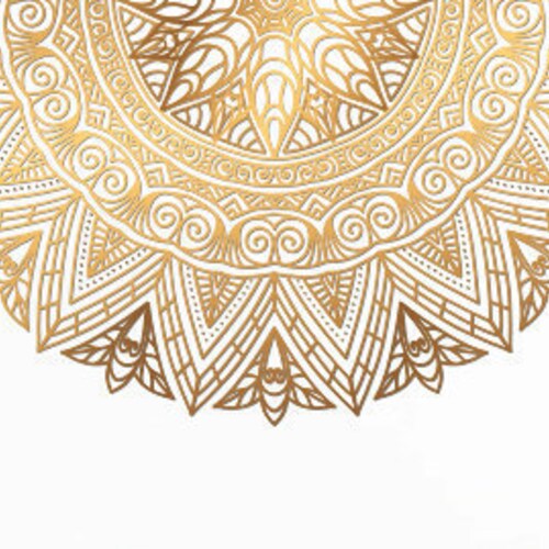 Mandala Wall Decal Flower Namaste Vinyl Sticker Art Decor Etsy