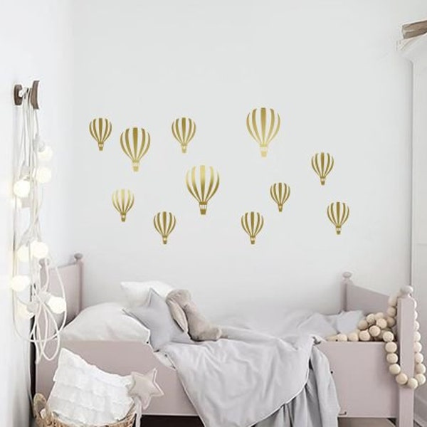 Hot Air Balloon Wall Decal, Hot Air Balloon Wall Decor,Balloon Wall Decal Hot Air Balloon Nursery Decor,Nursery Wall Decal,Kids Decal rta254