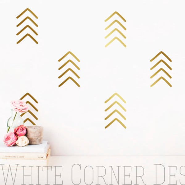 Arrow Wall Decals - Geometric Decals, Nursery Decals, Unique Vinyl Decals, Modern Wall Decals, Arrow Decals ga 141