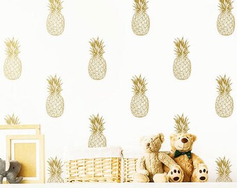 Pineapple Wall Decals Pineapple Decals, Pineapple Decor, Pineapple Gift ...
