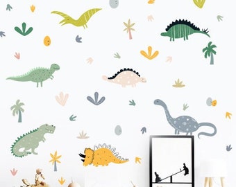 Dinosaur Wall Decals -Dinosaur Wall Sticker, Dino Decal  h131