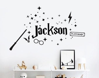 Potter Custom Name Decal - Personalized Name Decal, Gift for Kids, Kids Room h167