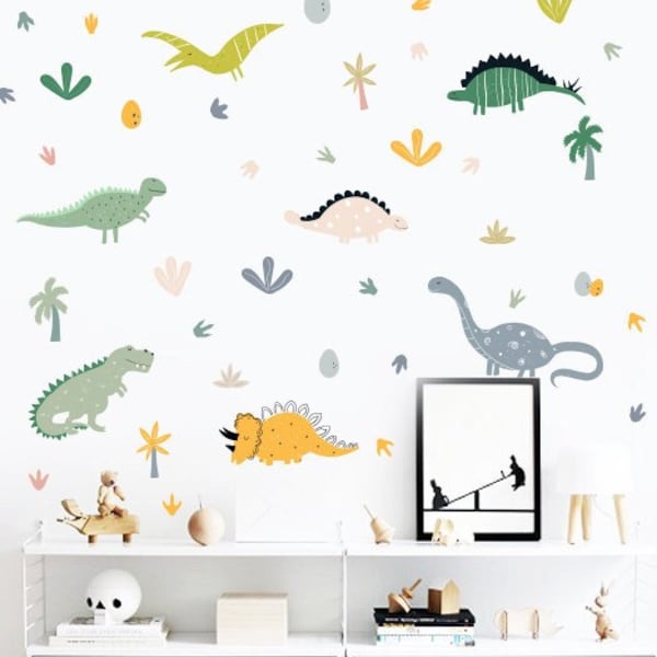 Dinosaur Wall Decals -Dinosaur Wall Sticker, Dino Decal  h131