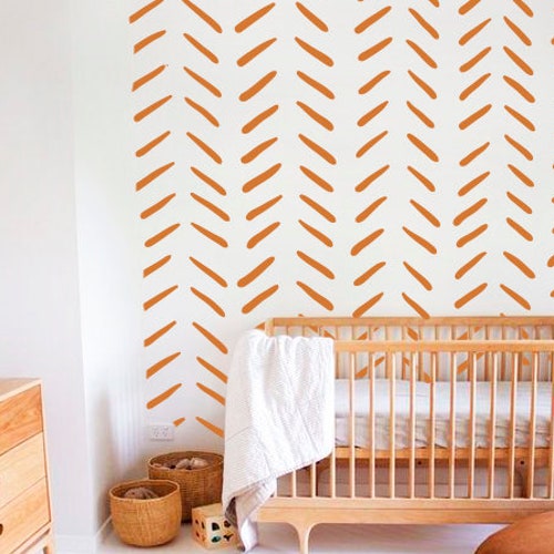 Stripes Decal Strip Wall Decal Hand Drawn Stripes Decal Etsy