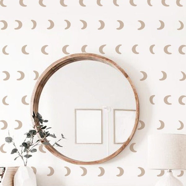 Moon Phases Wall Decal h72