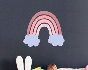 Rainbow Wall Decals, Rainbow Wall Sticker, Gold Rainbow Decal, Nursery Decor, Rainbow Decor, Kids Room Decal, Cute Decor, Home Gifts