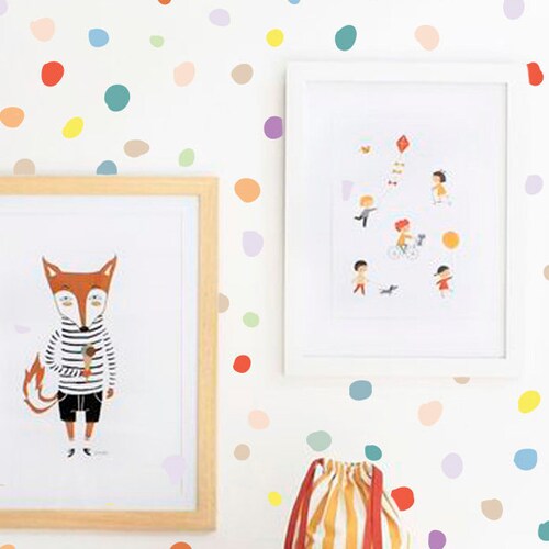 Polka Dot Wall Decals Irregular Dot Nursery Decals Etsy