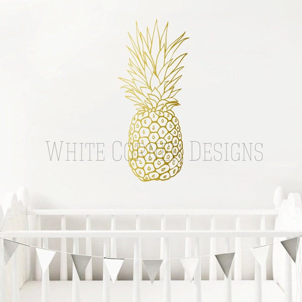 Pineapple Wall Decal - Etsy