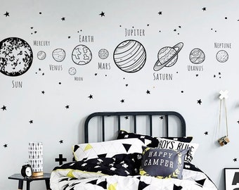 Planets Wall Sticker , Solar System, Stars Wall Sticker h143