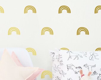 Regenbogen Wand Aufkleber Regenbogen Wand Aufkleber Etsy